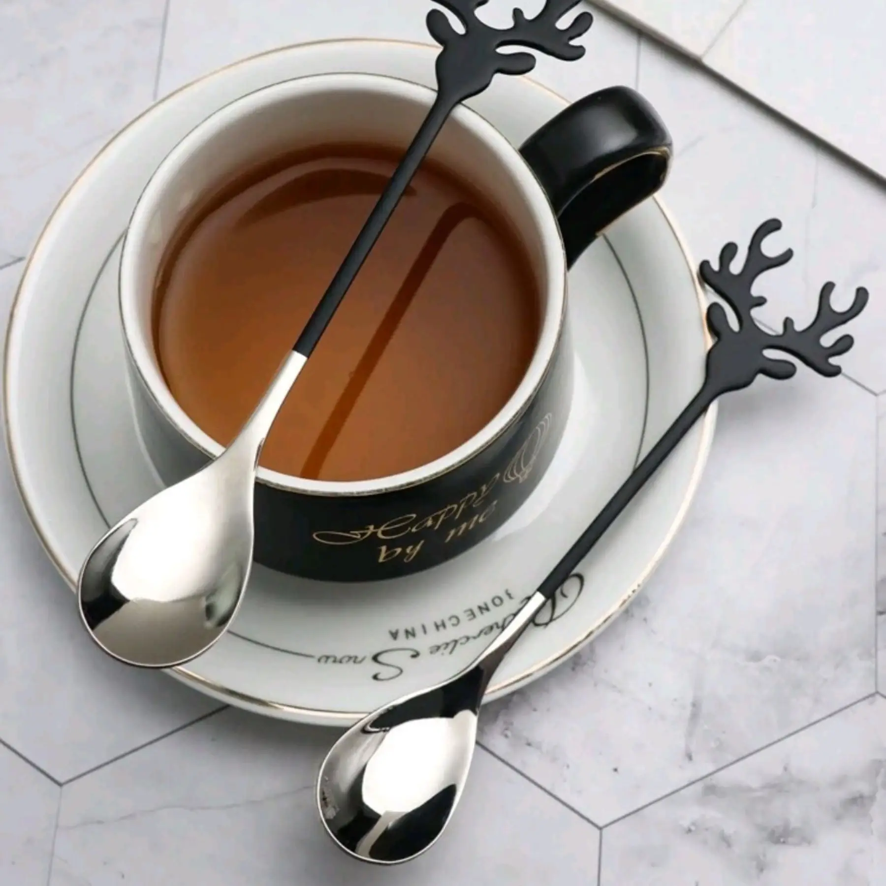 Reindeer Spoon Black