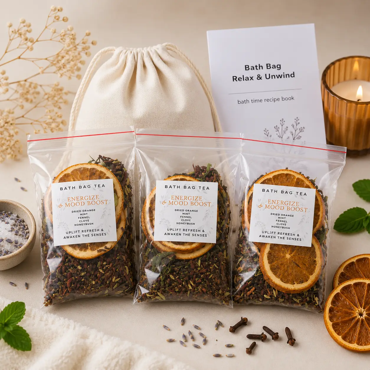 Energize & Mood Boost Bath Bag Tea