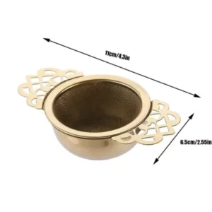 Gold Tea Strainer